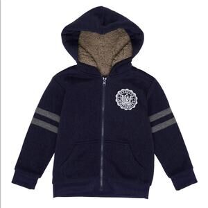 Epic Threads Navy Blue Sherpa Fleece Full Zip Sweatshirt/Hoodie Size 7